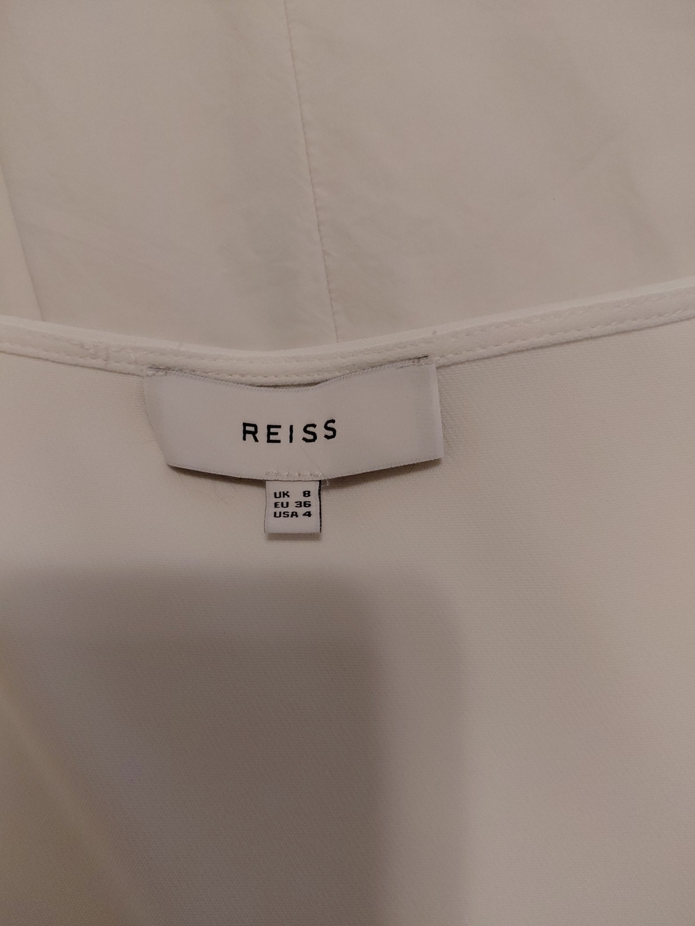 Reiss Piper Halter Neck Wrap Dress White  US 4 EUC - Picture 7 of 9
